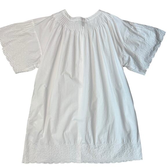 J. Crew Plus White Jolie Dress in Eyelet Regenerative Cotton Poplin Size XXL - Picture 7 of 11